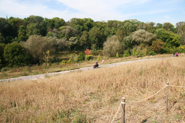 Carijean out for a wheel through the Milwaukee Rotary Centennial Arboretum.