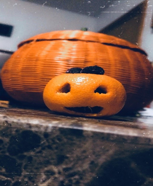 Jack o lantern Fruit Cup