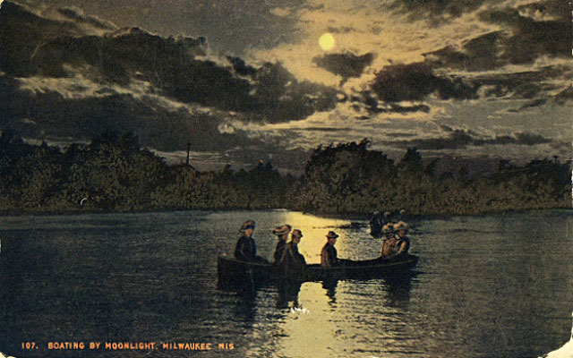 boating postcard