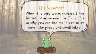 What frogs do in different seasons