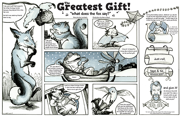 Comic written by Ken Leinbach and illustrated by Aaron Boyd