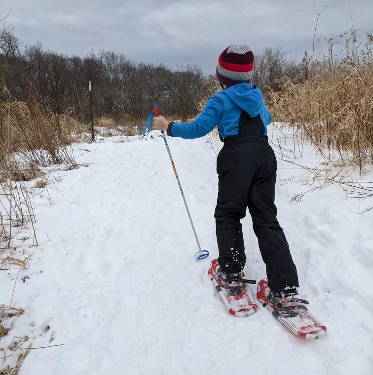 snowshoeing