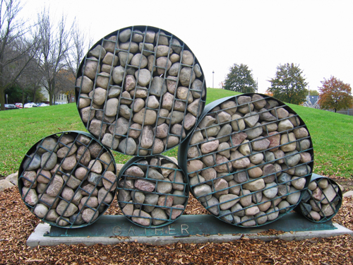 "Gather" art sculpture by Peter Flanary in Riverside Part