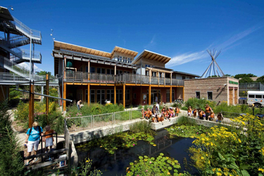The Urban Ecology Center's green building in Riverside Park